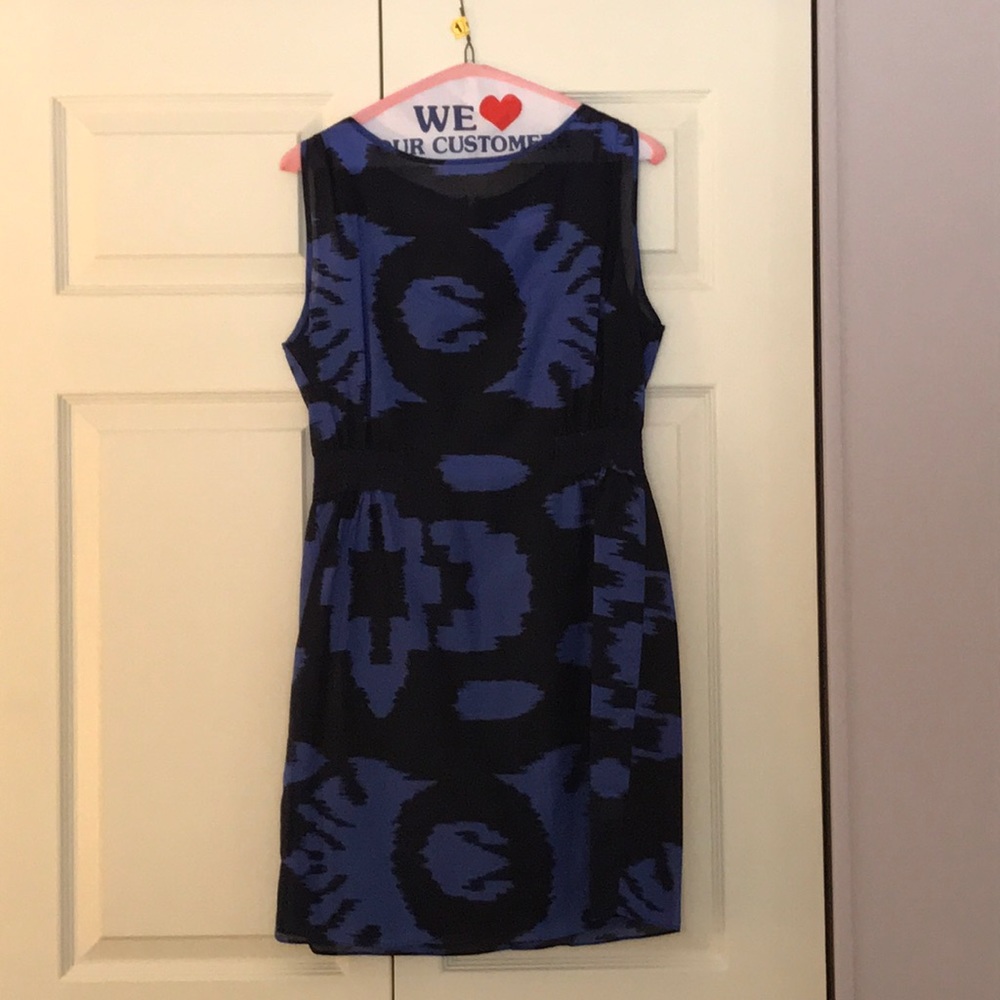 Banana Republic silk blend dress blue